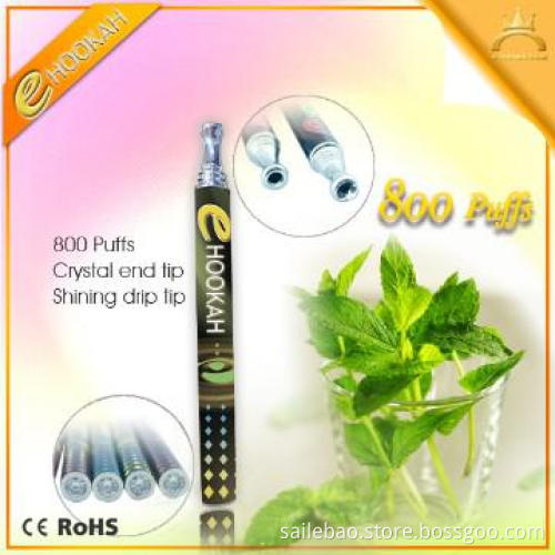 shisha hookah/e hookah cigarette 800 puffs of shenzhen slb